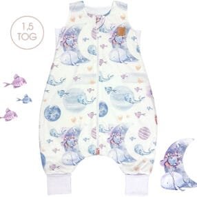 Бавовняний спальний мішок Фантазія з ніжками для дітей, комфортний сон і свобода рухів