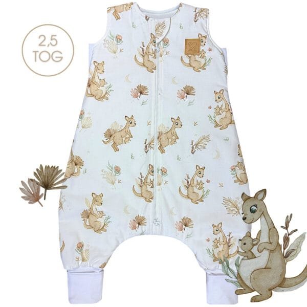 теплий бавовняний дитячий спальник Кенгурятко бебі
