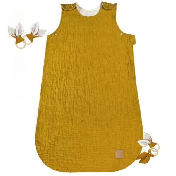 Літній мусліновий спальний мішок для немовлят Золотий промінчик Little Love з натуральної бавовни