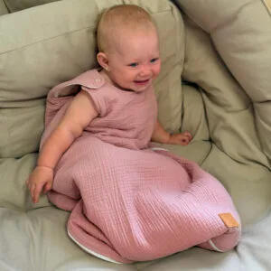 Безпечний спальний мішок з мусліну для немовлят, натуральна тканина