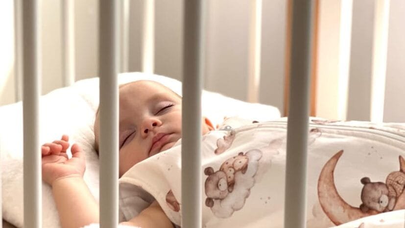 Бавовняний спальний мішок для малюків Ведмедик на хмаринці