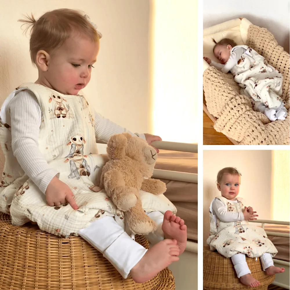 Muslin demisezonnyj spalnyi mishok baby – натуральний дитячий
