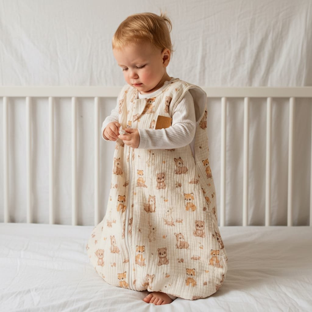 Дитячий спальник «Лісові друзі» з мусліну, всесезонний, від 6 місяців до 3 років