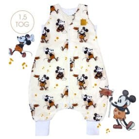 Демісезонний бавовняний дитячий спальний мішок з ніжками Мікі Маус