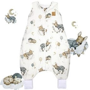 Дитячий спальний мішок з ніжками «Сон на хмаринці» Little Love, бавовняний спальник для дітей від 6 місяців до 5 років