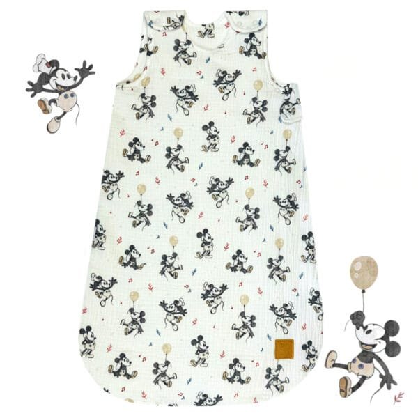 Мусліновий спальний мішок для немовлят Свято з Мікі Little Love з натуральної бавовни