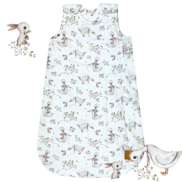 Мусліновий спальний мішок для немовлят Веселі друзі Little Love з натуральної бавовни